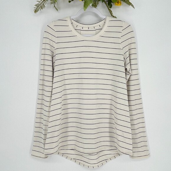 RARE Lululemon Tuck and Flow Long‎ Sleeve Striped Top - Picture 2 of 13